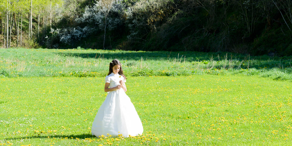 El día de su Primera Comunión