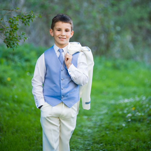 El día de su Primera Comunión