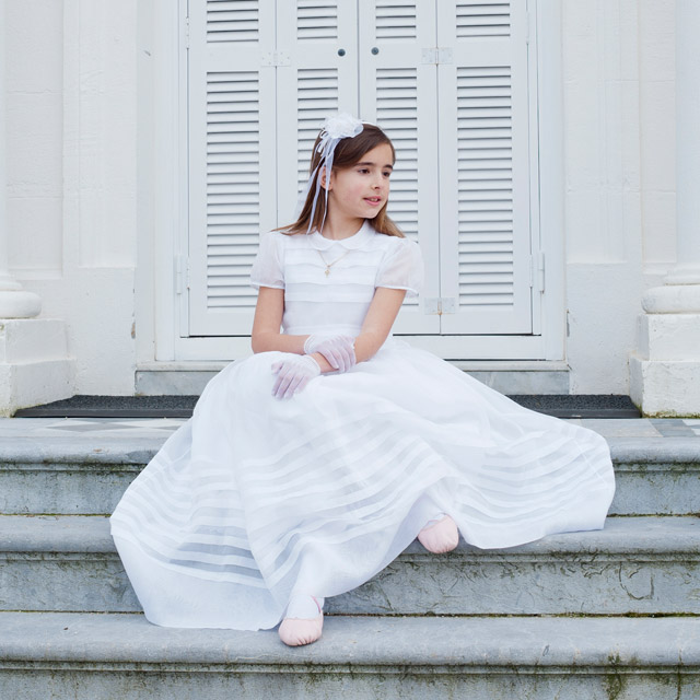 El día de su Primera Comunión