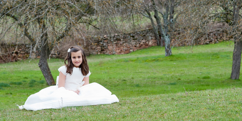 El día de su Primera Comunión