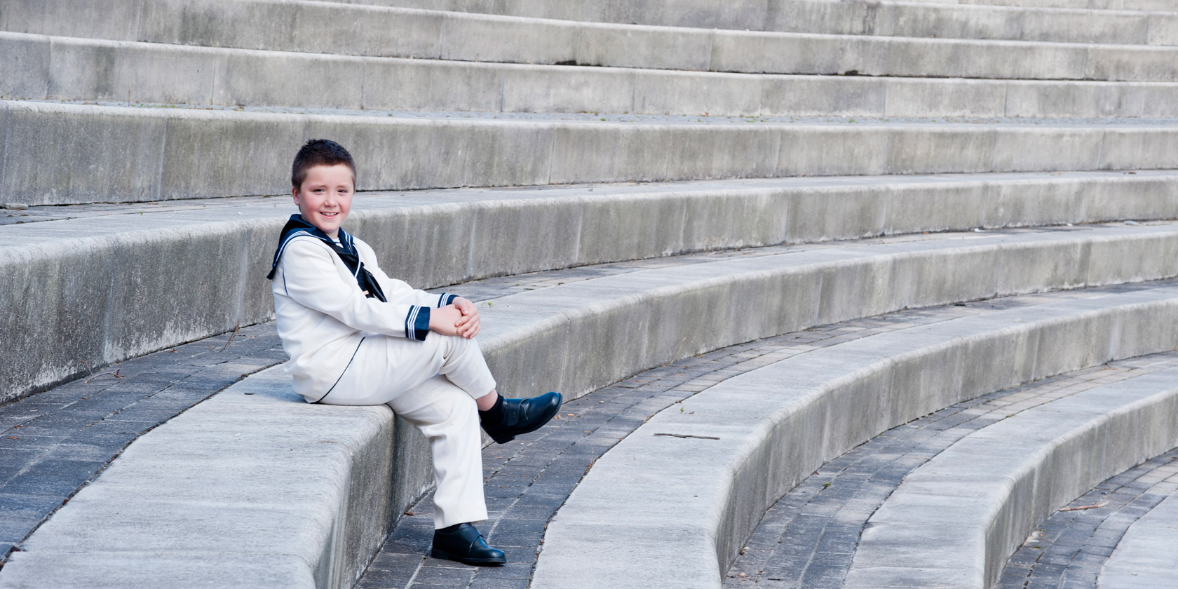 El día de su Primera Comunión