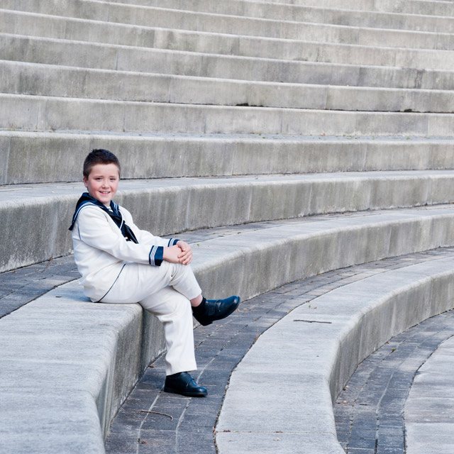 El día de su Primera Comunión