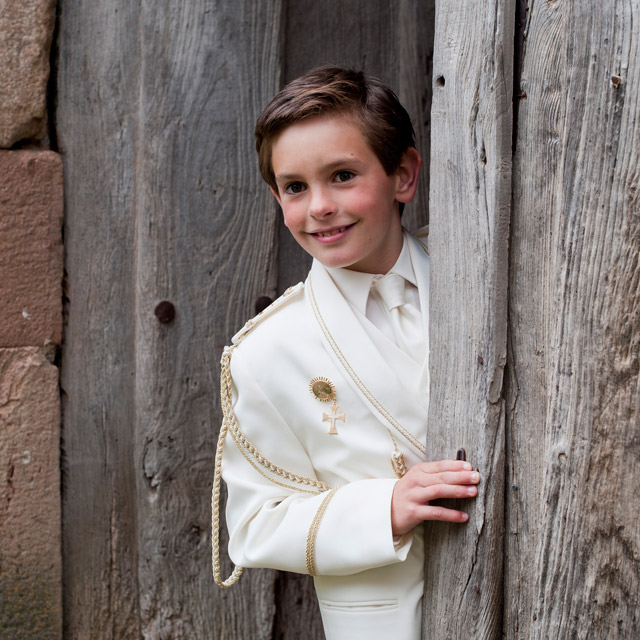 El día de su Primera Comunión