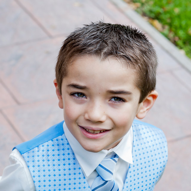 El día de su Primera Comunión