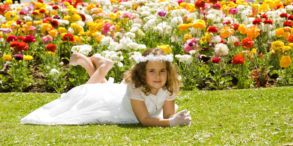 El día de su Primera Comunión