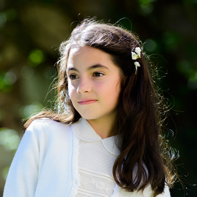 El día de su Primera Comunión