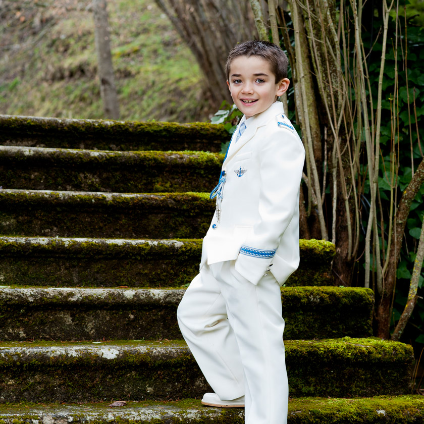 El día de su Primera Comunión