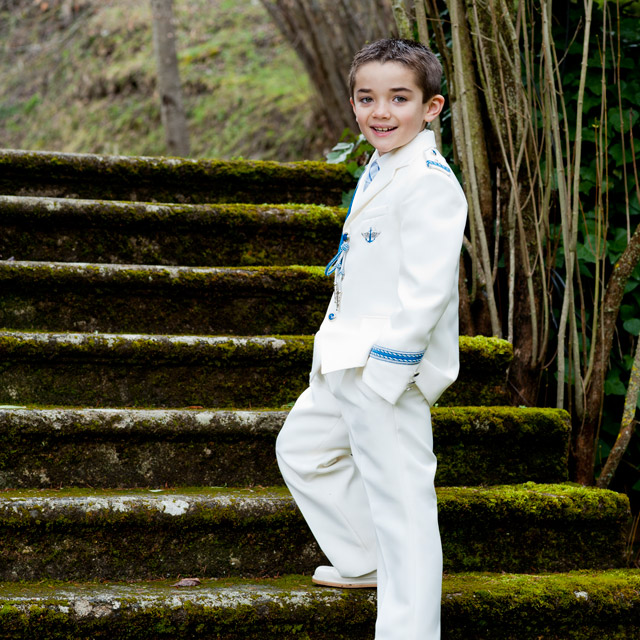 El día de su Primera Comunión