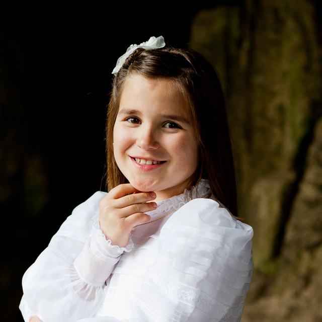 El día de su Primera Comunión